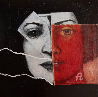 Painting titled "Addition" by Muberra Karamanoglu, Original Artwork, Acrylic