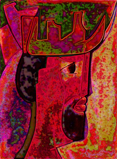 Digital Arts titled "Le Roi Rouge" by Treskow V. Tordaj, Original Artwork, 2D Digital Work