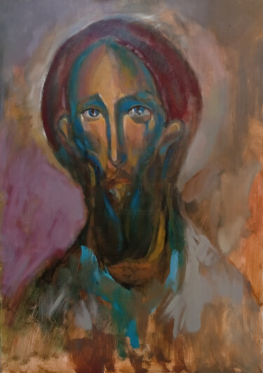 绘画 标题为“Christ” 由Andrey Piskun, 原创艺术品, 油