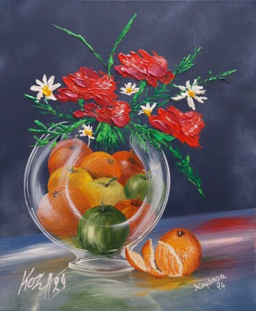 绘画 标题为“Union. (Peinture à…” 由Pascal Koza, 原创艺术品, 丙烯 安装在木质担架架上