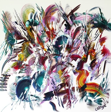 Peinture intitulée "EFFERVESCENCE" par Cathya, Œuvre d'art originale, Acrylique Monté sur Châssis en bois