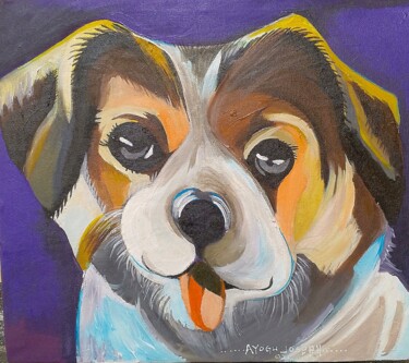 Painting titled "Billy" by Ayogu Joseph Nnabuike, Original Artwork, Acrylic