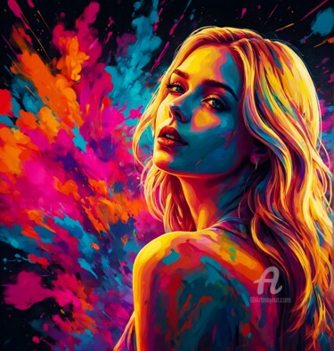 数字艺术 标题为“A game of colors” 由Красикова Татьяна, 原创艺术品, 丙烯