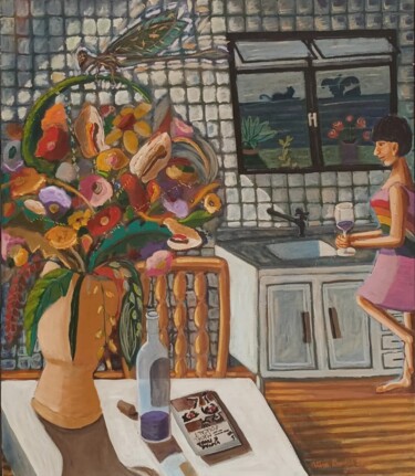 Pintura intitulada "Como era pra ser?" por Vera Borges, Obras de arte originais, Acrílico Montado em Armação em madeira