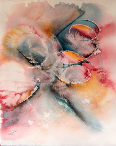 Peinture intitulée "Génésis2" par Françoise Dugourd-Caput, Œuvre d'art originale, Aquarelle