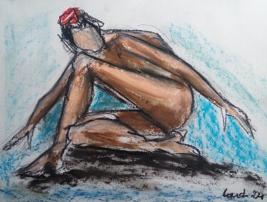 "Nu 15" başlıklı Resim Laudu tarafından, Orijinal sanat, Pastel