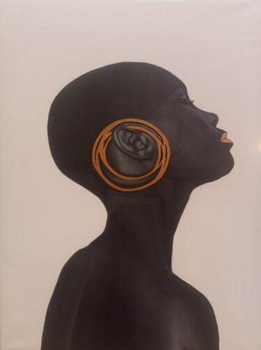 Ethereal elegance Painting titled "Ethereal elegance" by Jafeth Moiane, Original Artwork, Acrylic
