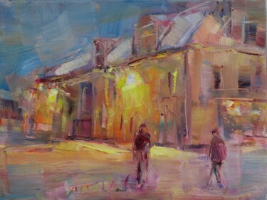 Peinture intitulée "L'Hiver IX" par Marta Lipowska, Œuvre d'art originale, Huile Monté sur Châssis en bois