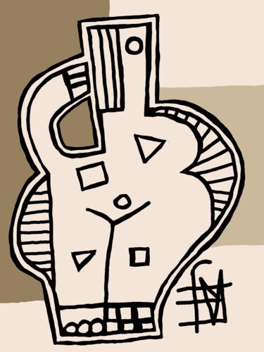 数字艺术 标题为“N27b” 由Franck Vidal, 原创艺术品, 数字油画