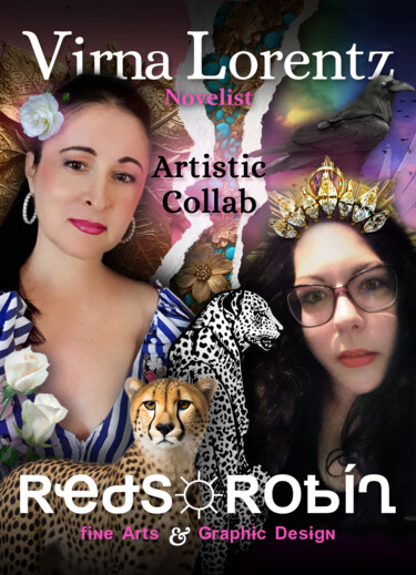Arts numériques intitulée "Artistic Collab 3" par Karine Garelli (Reds Robin), Œuvre d'art originale, Photo montage