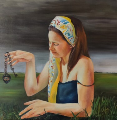 Malerei mit dem Titel "Impermanence II" von Veronica Ciccarese, Original-Kunstwerk, Öl