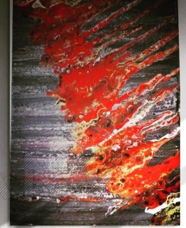 绘画 标题为“Bloody flames” 由Fluidmoodart, 原创艺术品, 丙烯