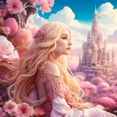 数字艺术 标题为“Fairytale Beauty” 由Красикова Татьяна, 原创艺术品, 丙烯
