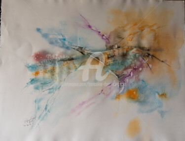 Peinture intitulée "Où es-tu" par Françoise Dugourd-Caput, Œuvre d'art originale, Aquarelle