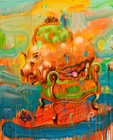 Painting titled "Eve 01 Rebirth" by Thekairos, Original Artwork, Oil