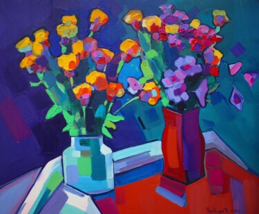 "Mountain Flowers" başlıklı Tablo Tigran Avetyan tarafından, Orijinal sanat, Petrol