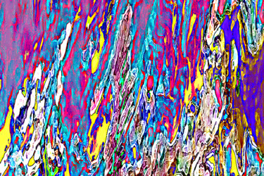 Digital Arts titled "Couleurs martelées" by Cj Perin, Original Artwork, Digital Painting