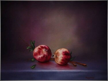 Peinture intitulée "grenade" par Panos Kotsomytis, Œuvre d'art originale, Huile