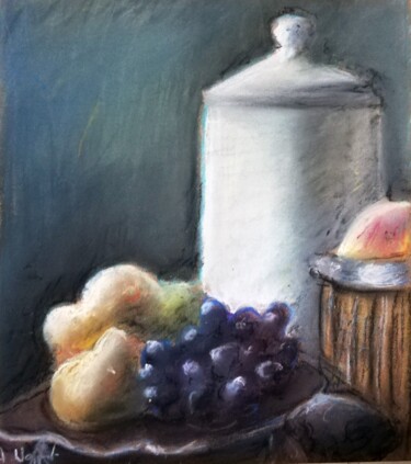 Malarstwo zatytułowany „Martwa natura z dzb…” autorstwa Aleksandra W, Oryginalna praca, Pastel