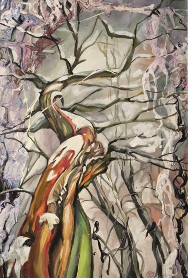 绘画 标题为“Waiting for Spring” 由Sviatlana Danskaya, 原创艺术品, 丙烯