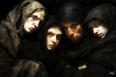 Arts numériques intitulée "The Ones Who Aren't…" par Samael, Œuvre d'art originale, Peinture numérique