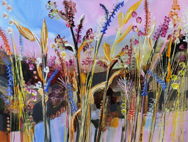 Peinture intitulée "Un tremblement de l…" par Muriel Cayet, Œuvre d'art originale, Acrylique Monté sur Carton