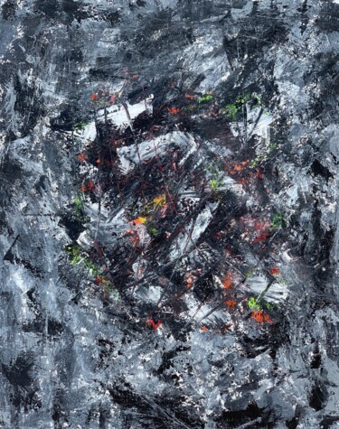 Pittura intitolato "Moonlight" da Ffky, Opera d'arte originale, Acrilico Montato su Telaio per barella in legno