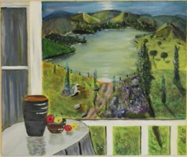Peinture intitulée "Les pommes du lac" par Jérémy Bonnefoy, Œuvre d'art originale, Acrylique
