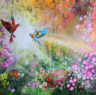 Peinture intitulée "Pour toi" par Claire Morand, Œuvre d'art originale, Acrylique Monté sur Châssis en bois