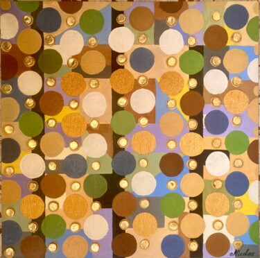 Painting titled "“El Dorado 4”" by Pintor Nicolas, Original Artwork, Oil
