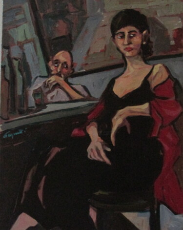 绘画 标题为“In Attesa” 由Rita Cerquetti, 原创艺术品, 丙烯