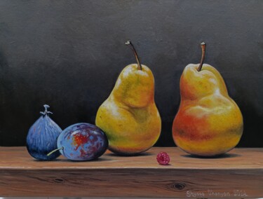 Harvest Harmony Malerei mit dem Titel "Harvest Harmony" von Stepan Ohanyan, Original-Kunstwerk, Öl Auf Keilrahmen aus Holz montiert