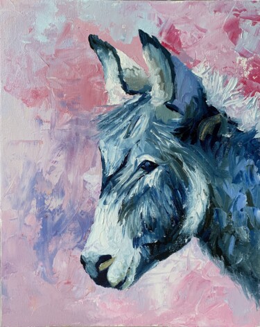 Little donkey.#11 绘画 标题为“Little donkey.#11” 由Vita Schagen, 原创艺术品, 油 安装在纸板上