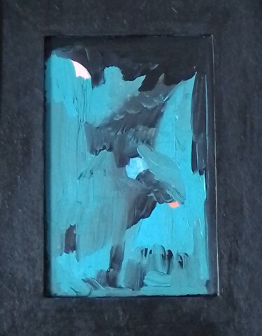 Peinture intitulée "L homme qui réfléch…" par Seny Jasna, Œuvre d'art originale, Acrylique
