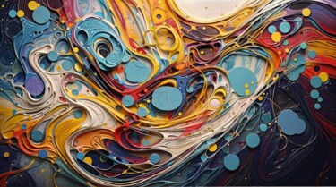 제목이 "Abstractal contempo…"인 디지털 아트 Christian Debien로, 원작, 디지털 콜라주