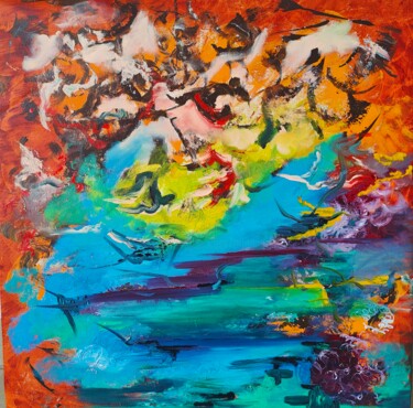 Painting titled "Chasing Dreams" by Atignas Art, Original Artwork, Acrylic