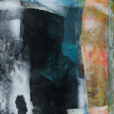 Pintura titulada "#204, 25x25cms, acr…" por Michel Debray, Obra de arte original, Acrílico Montado en Cartulina