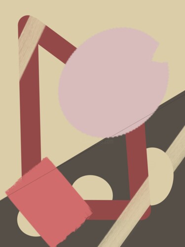 Digital Arts με τίτλο "Japandi abstract- I…" από Susanna Schorr, Αυθεντικά έργα τέχνης, Ψηφιακή ζωγραφική