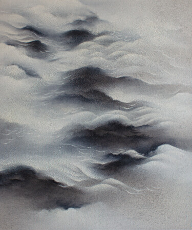 Painting titled "Close from far away" by Francesca Borgo, Original Artwork, Acrylic Mounted on Wood Stretcher frame
