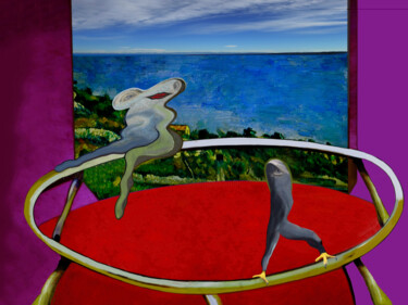Von Francis Bacon inspiriert Grafika cyfrowa / sztuka generowana cyfrowo zatytułowany „Von Francis Bacon i…” autorstwa Hans-Dieter Pfundtner, Oryginalna…