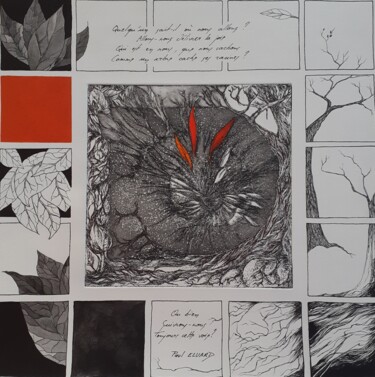 印花与版画 标题为“Spirale 1” 由Mouche Lagé, 原创艺术品, 雕刻