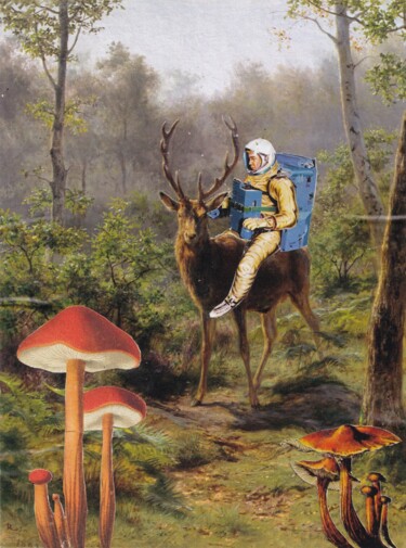 Collages intitulée "Forest" par Emilie Desault, Œuvre d'art originale, Collages