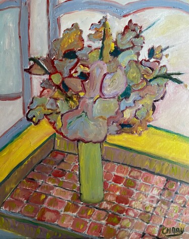 "Requiem en couleur" Peinture intitulée ""Requiem en couleur"" par Claire Marie Gay, Œuvre d'art originale, Huile Monté sur Panneau de bois