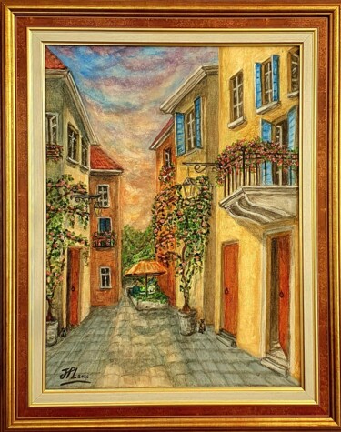 Peinture intitulée "Dolce Vita" par Jean-Pierre Loubinoux, Œuvre d'art originale, Acrylique Monté sur Châssis en bois