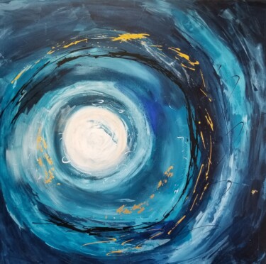 Into the light 2022 Painting titled "Into the light 2022" by Johanne Monique Dufour (Monique J Dufour), Original Artwork, Acrylic Mounted on Woo…