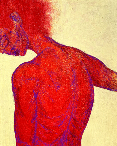 Red emotions Pintura titulada "Red emotions" por Anna Gaikovich, Obra de arte original, Acrílico