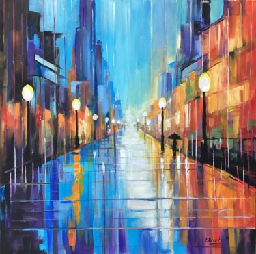 "Echoes of the Avenue" başlıklı Tablo Eva Bazhenova tarafından, Orijinal sanat, Akrilik