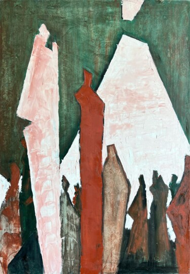 She Pittura intitolato "She" da Nazar Ivanyuk, Opera d'arte originale, Olio Montato su Telaio per barella in legno