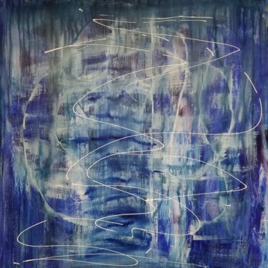 Pittura intitolato "Can you hear me ?" da Johanne Monique Dufour (Monique J Dufour), Opera d'arte originale, Acrilico Montat…