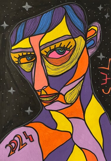 Drawing titled "New Prophets" by Christophe Verger-Lecocq, Original Artwork, Marker